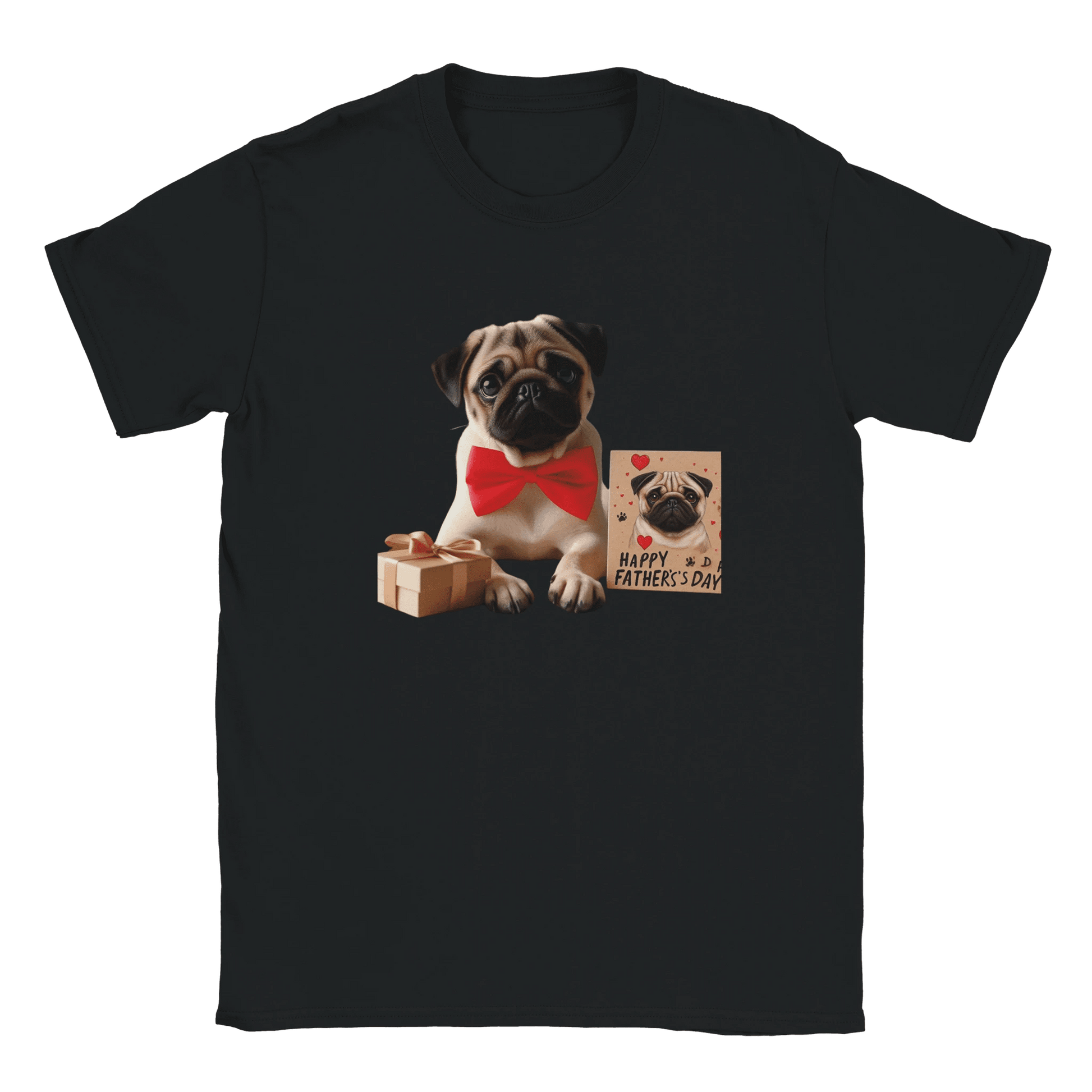 Fathers Day Pug T-shirt - Petselfie