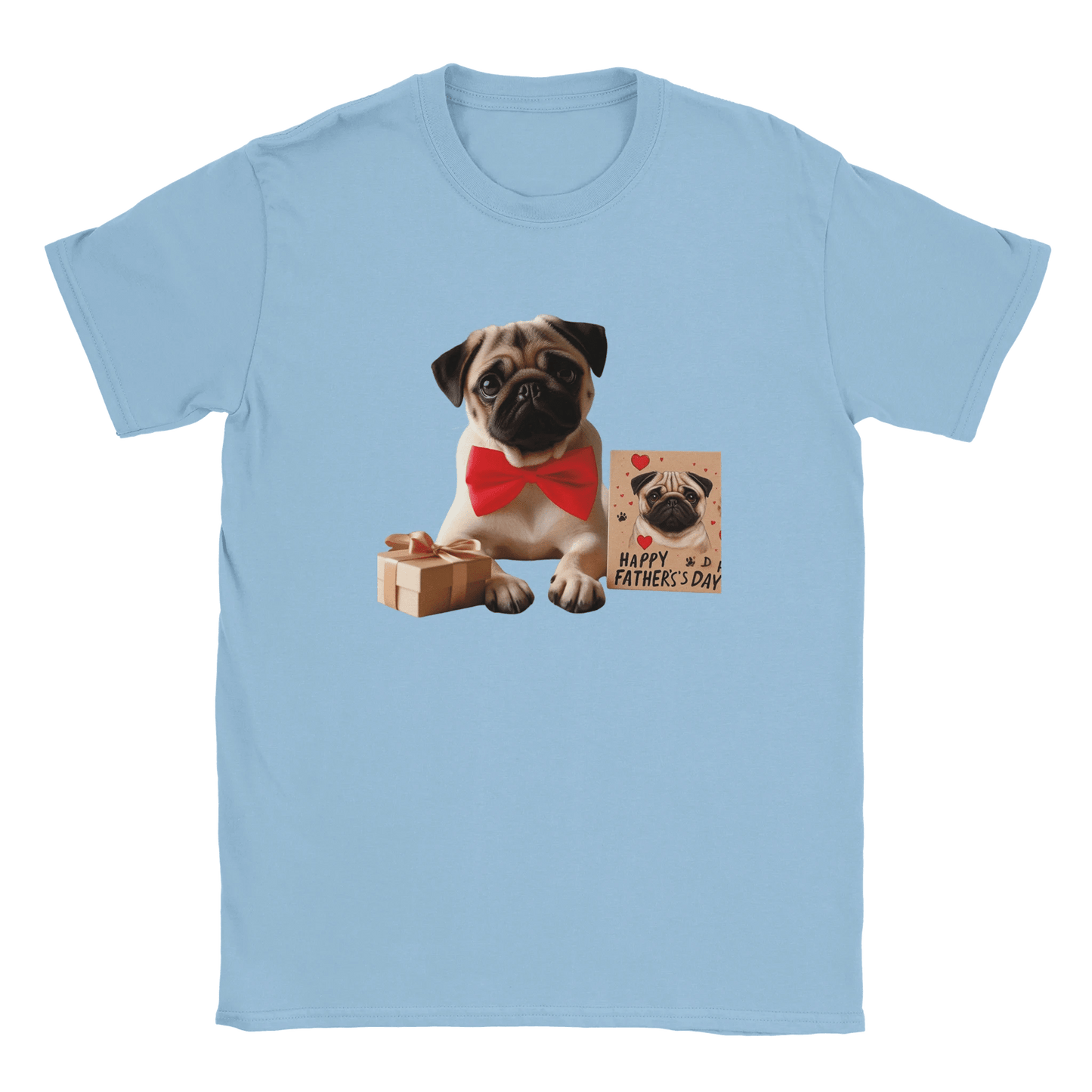Fathers Day Pug T-shirt - Petselfie