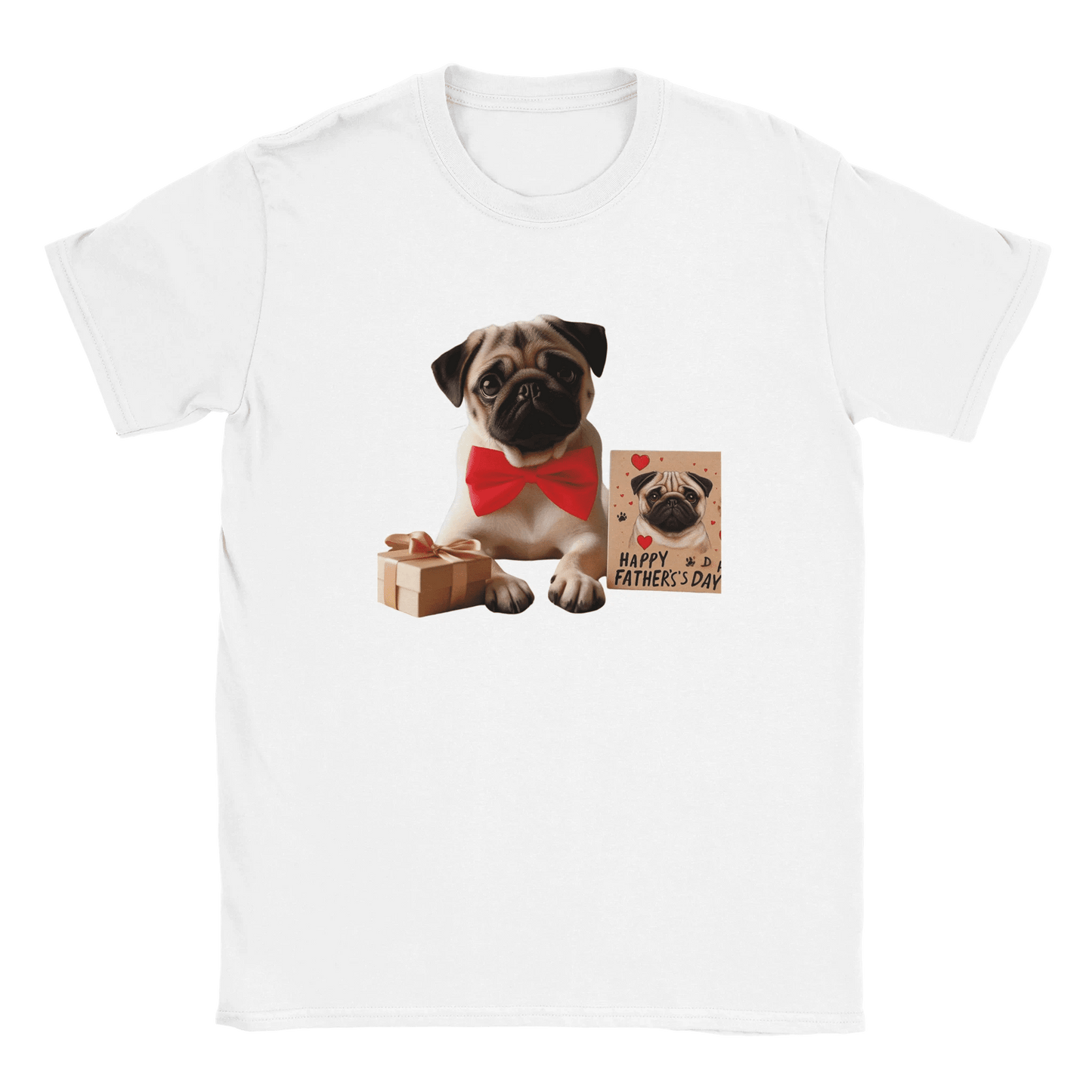 Fathers Day Pug T-shirt - Petselfie