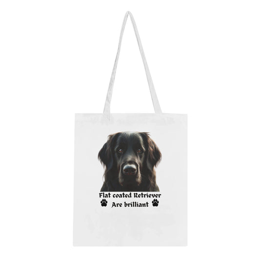 Flat coated Retriever Tote Bag - PetSelfie - Petselfie