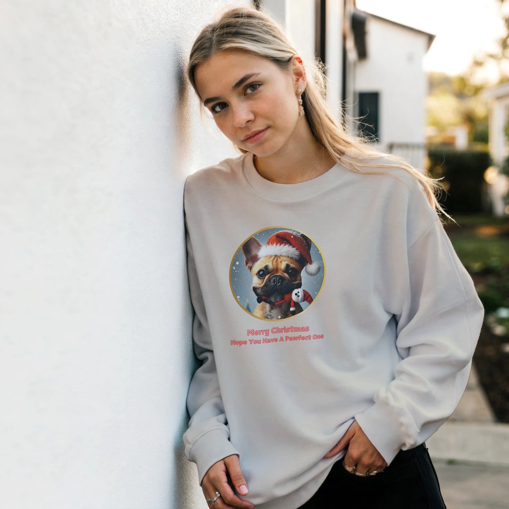 French bulldog Christmas Sweatshirt - Petselfie