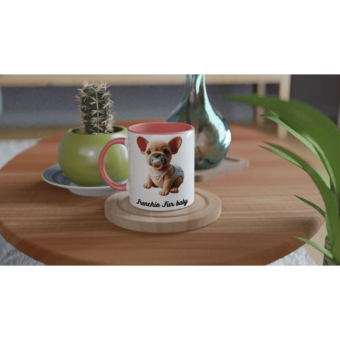 Frenchie Fur Baby Coloured Mug - PetSelfie - Petselfie