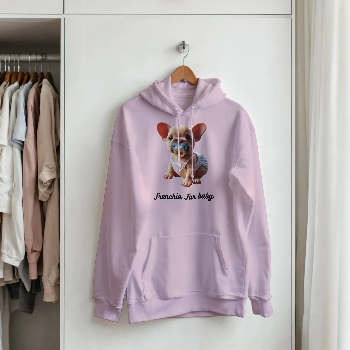 Frenchie Fur Baby Hoodie - PetSelfie - Petselfie