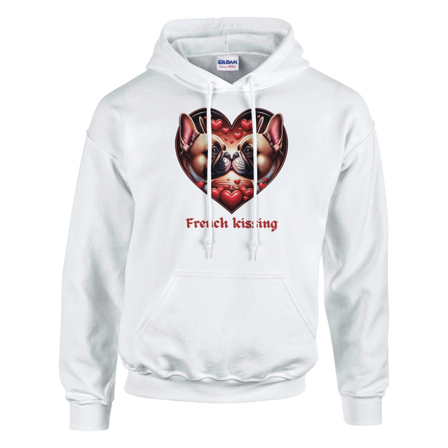 Frenchies French Kissing Valentine Hoodie - Petselfie