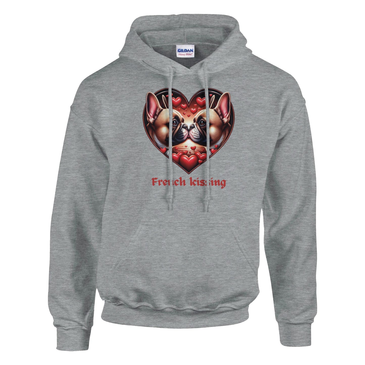 Frenchies French Kissing Valentine Hoodie - Petselfie