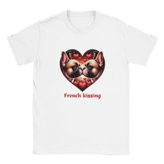 Frenchies French Kissing Valentine T-shirt - Petselfie