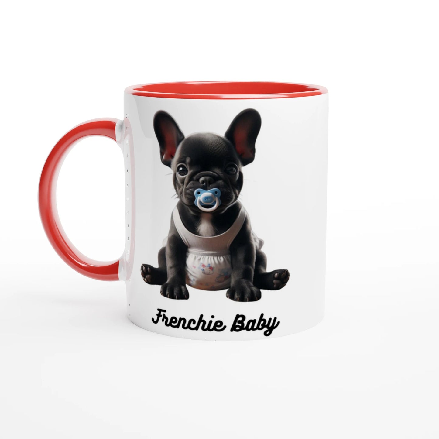 Fur Baby Black Frenchie Coloured Mug - Petselfie