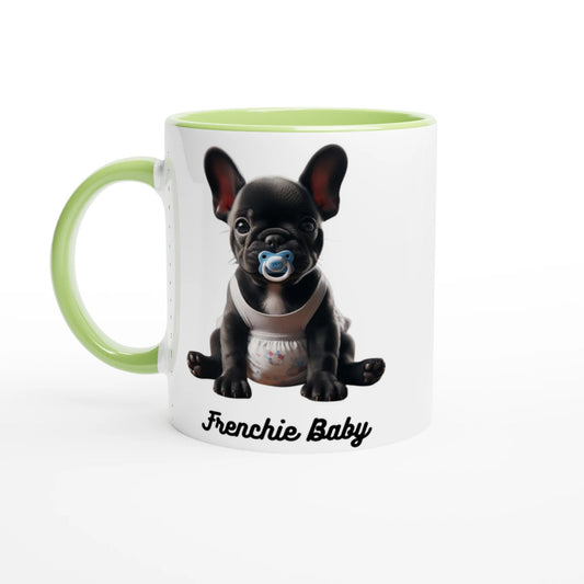Fur Baby Black Frenchie Coloured Mug - Petselfie