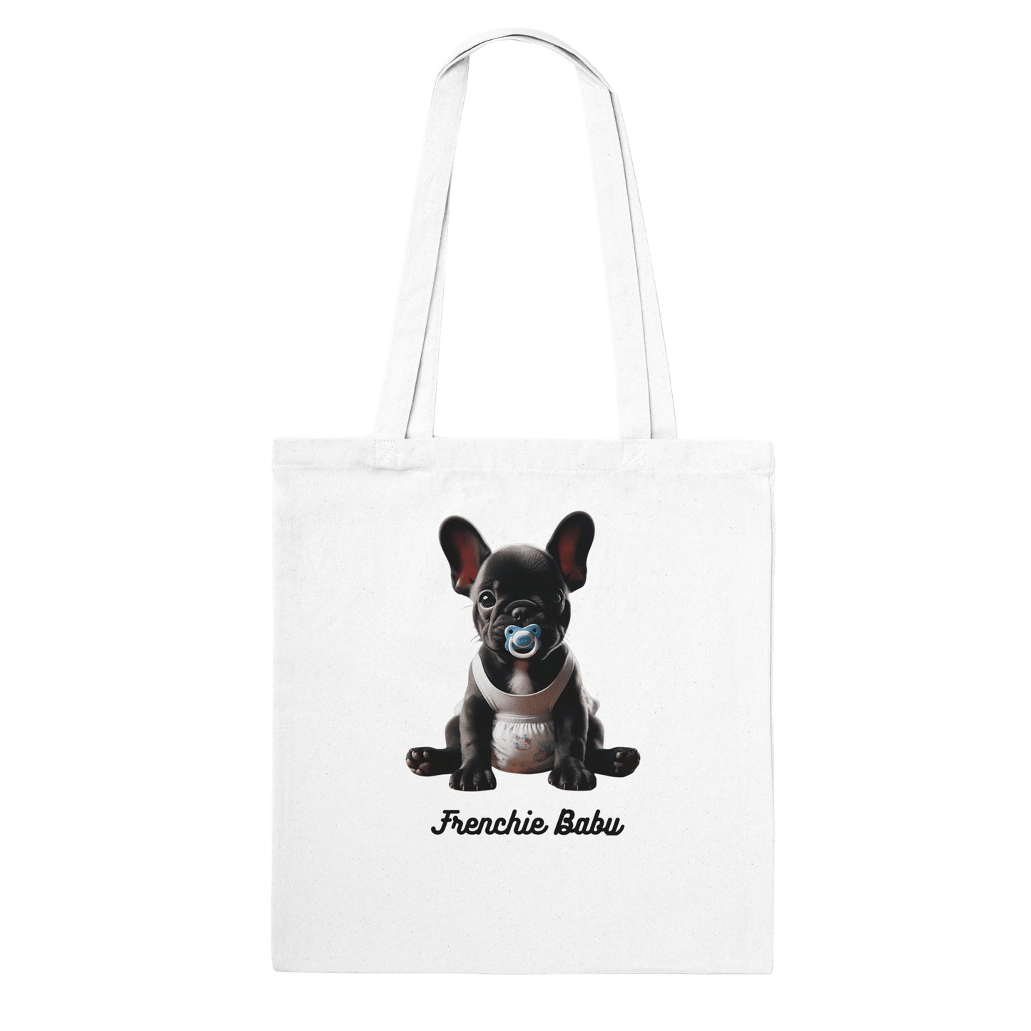 Fur Baby Black Frenchie Tote Bag - Petselfie