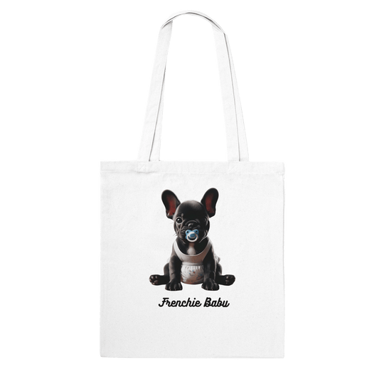 Fur Baby Black Frenchie Tote Bag - Petselfie