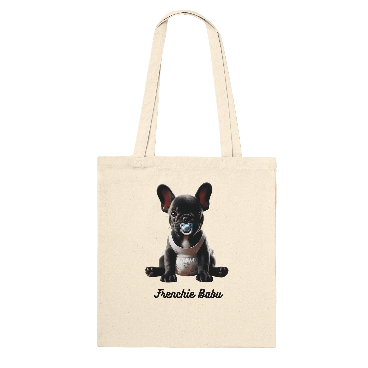 Fur Baby Black Frenchie Tote Bag - Petselfie