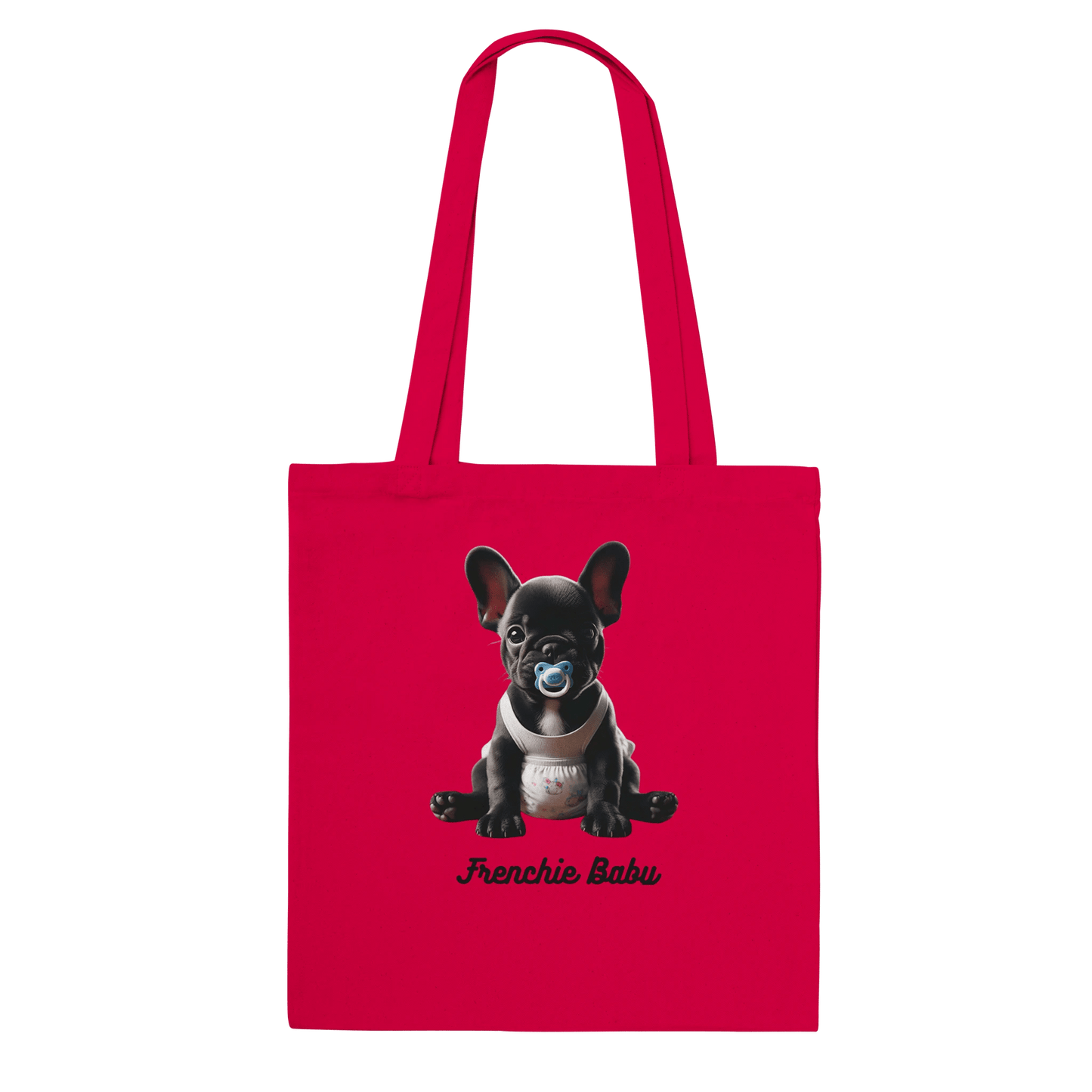 Fur Baby Black Frenchie Tote Bag - Petselfie