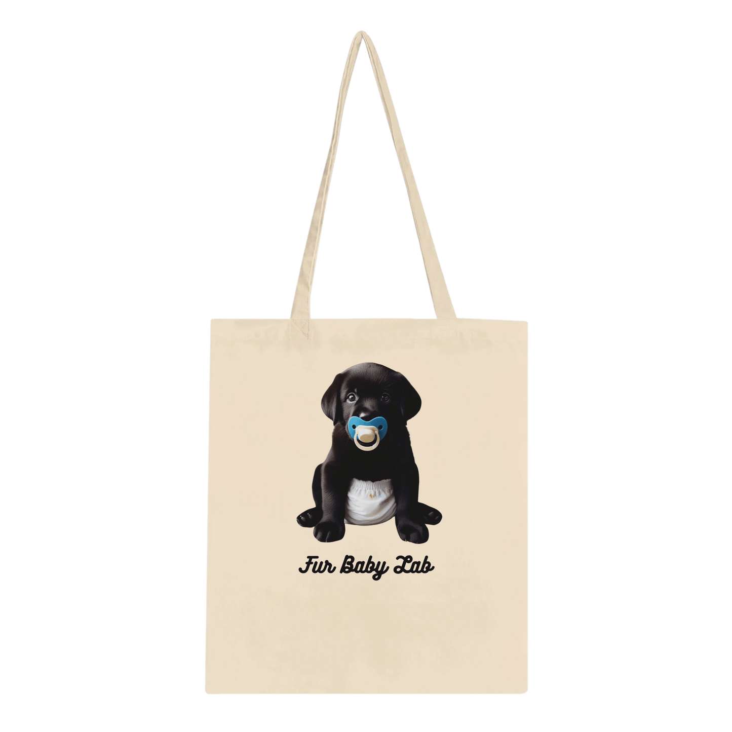 Fur Baby Black Labrador Classic Tote Bag - Petselfie