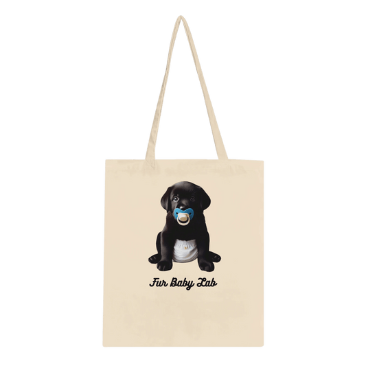 Fur Baby Black Labrador Classic Tote Bag - Petselfie
