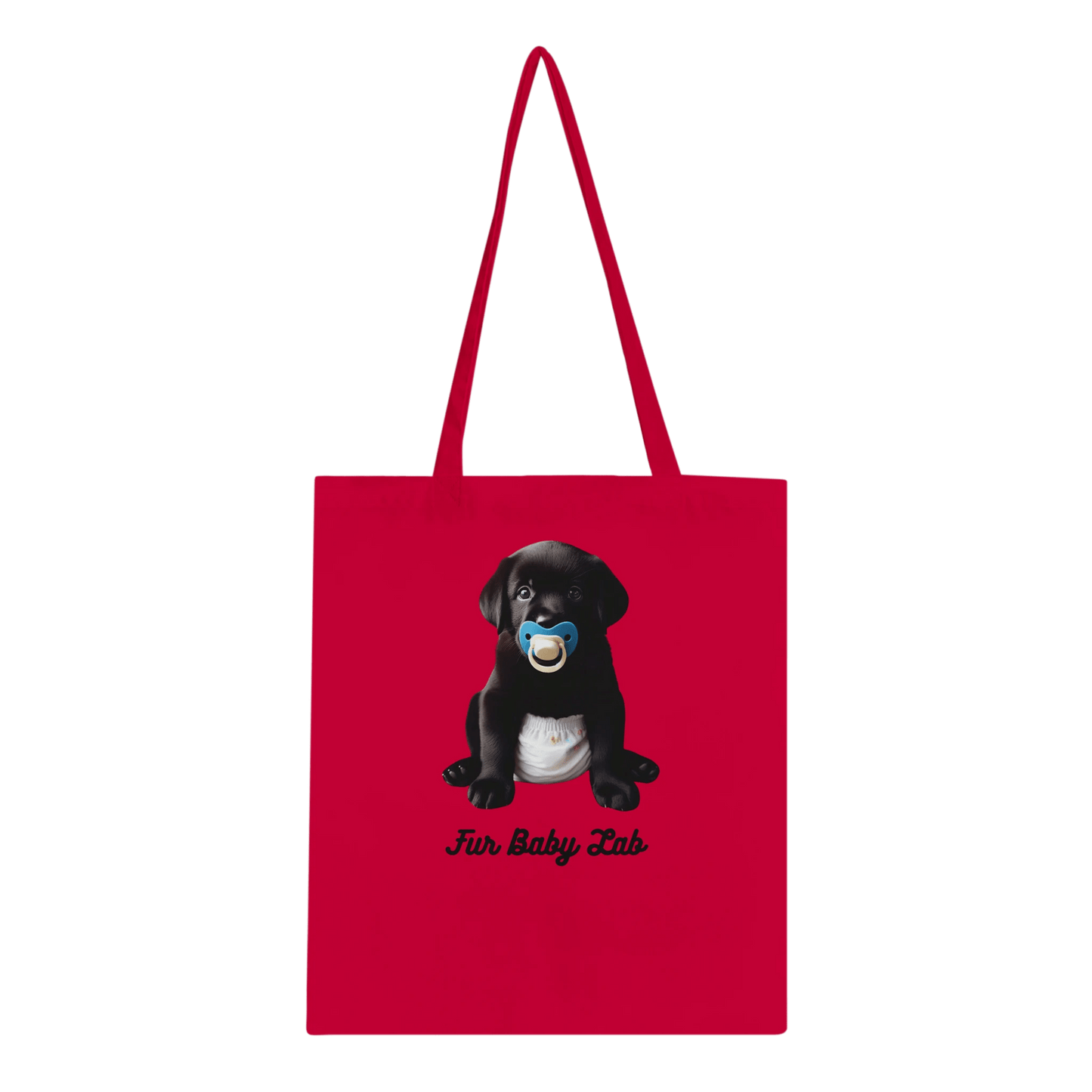 Fur Baby Black Labrador Classic Tote Bag - Petselfie