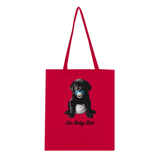 Fur Baby Black Labrador Classic Tote Bag - Petselfie