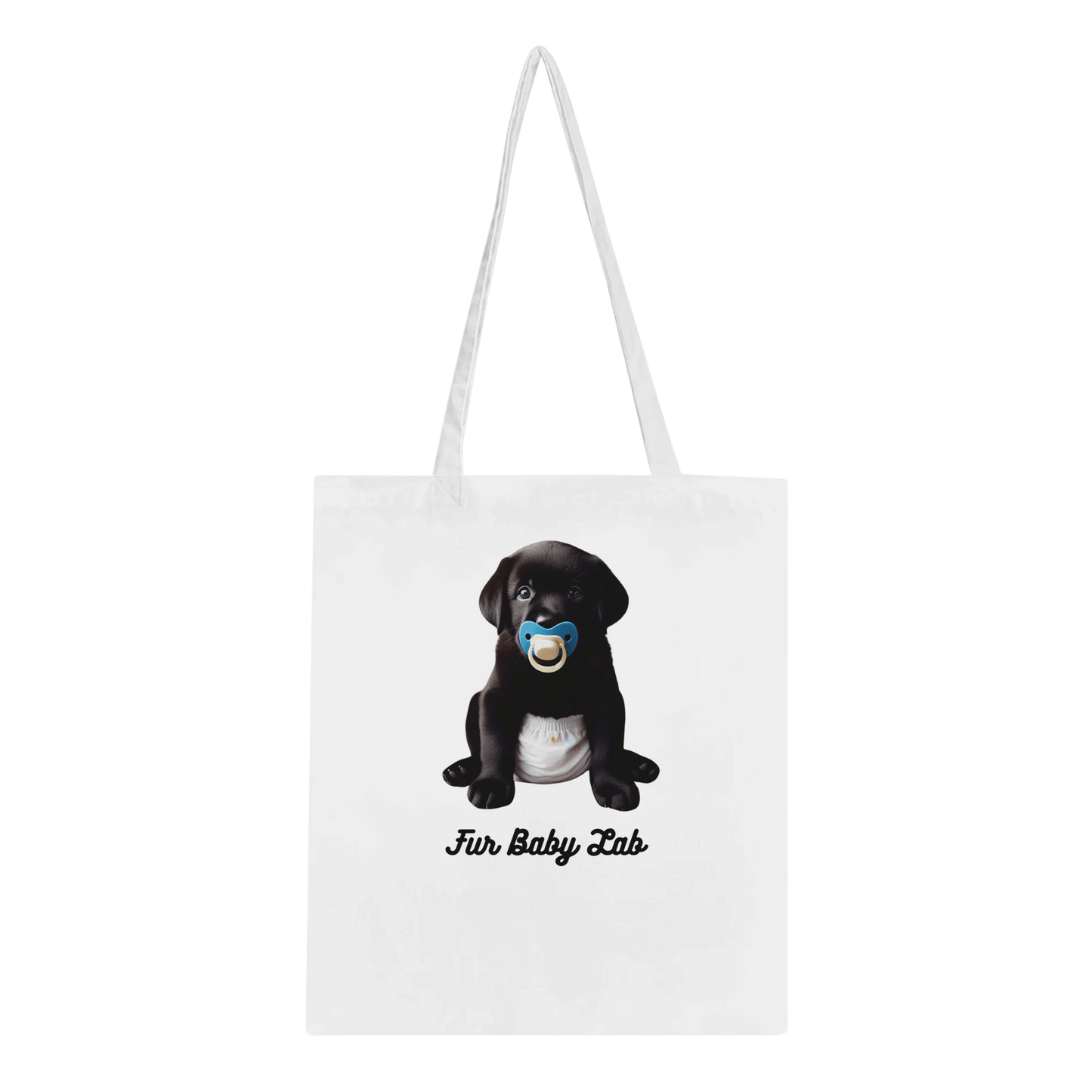 Fur Baby Black Labrador Classic Tote Bag - Petselfie