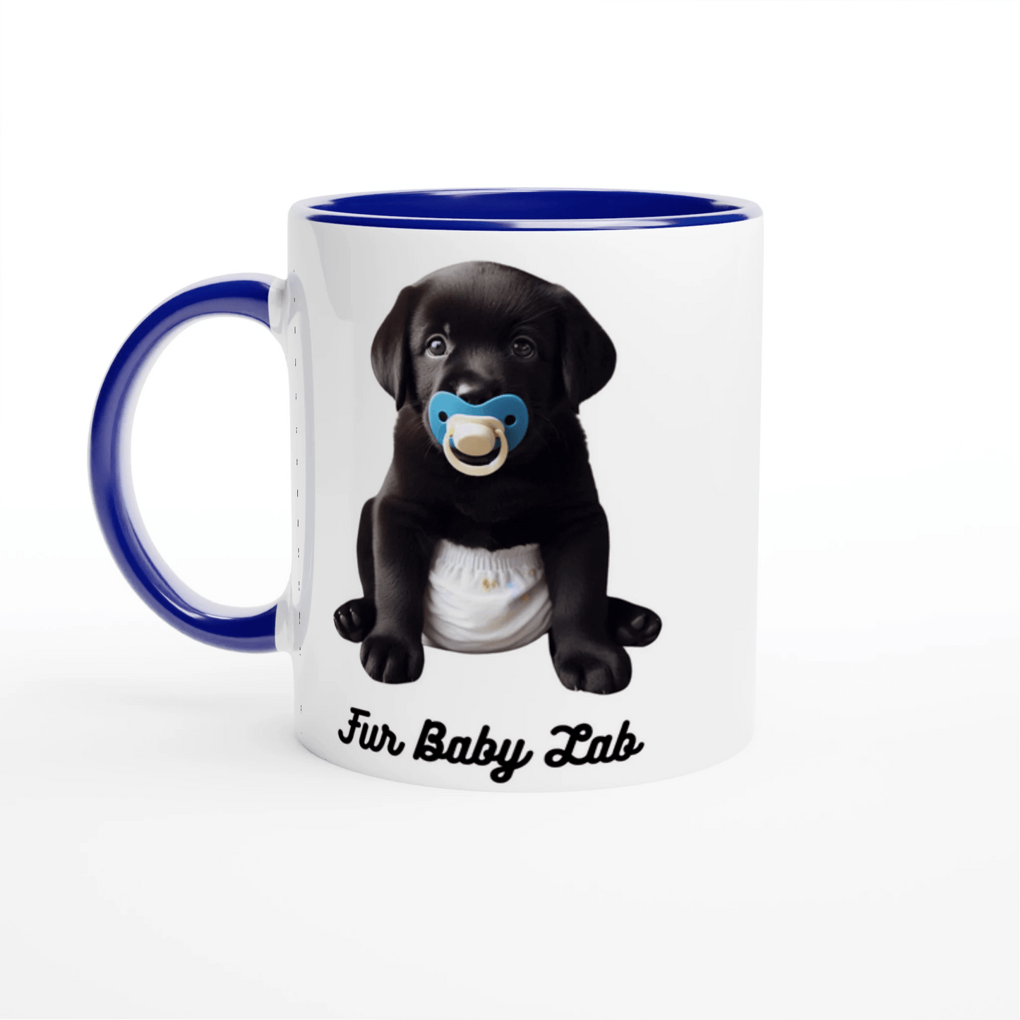 Fur Baby Black Labrador Mug with Colour - PetSelfie - Petselfie