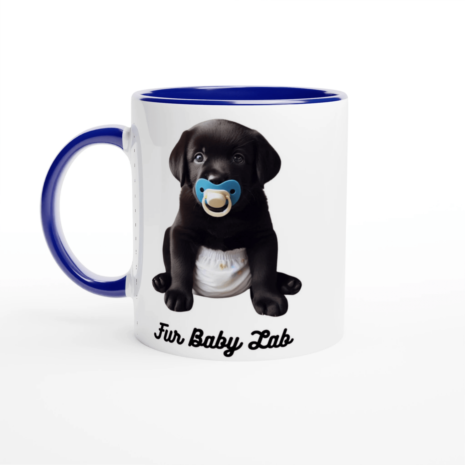 Fur Baby Black Labrador Mug with Colour - PetSelfie - Petselfie