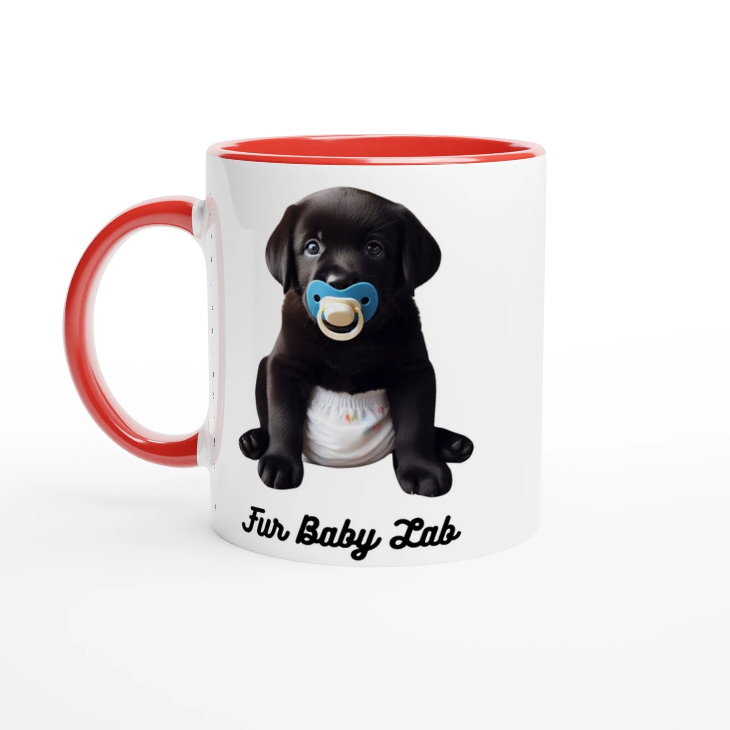 Fur Baby Black Labrador Mug with Colour - PetSelfie - Petselfie