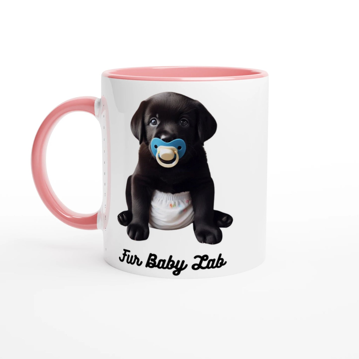 Fur Baby Black Labrador Mug with Colour - PetSelfie - Petselfie