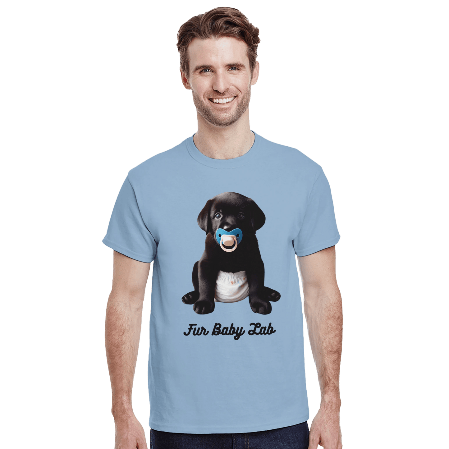 Fur Baby Black Labrador Puppy T-shirt - Petselfie