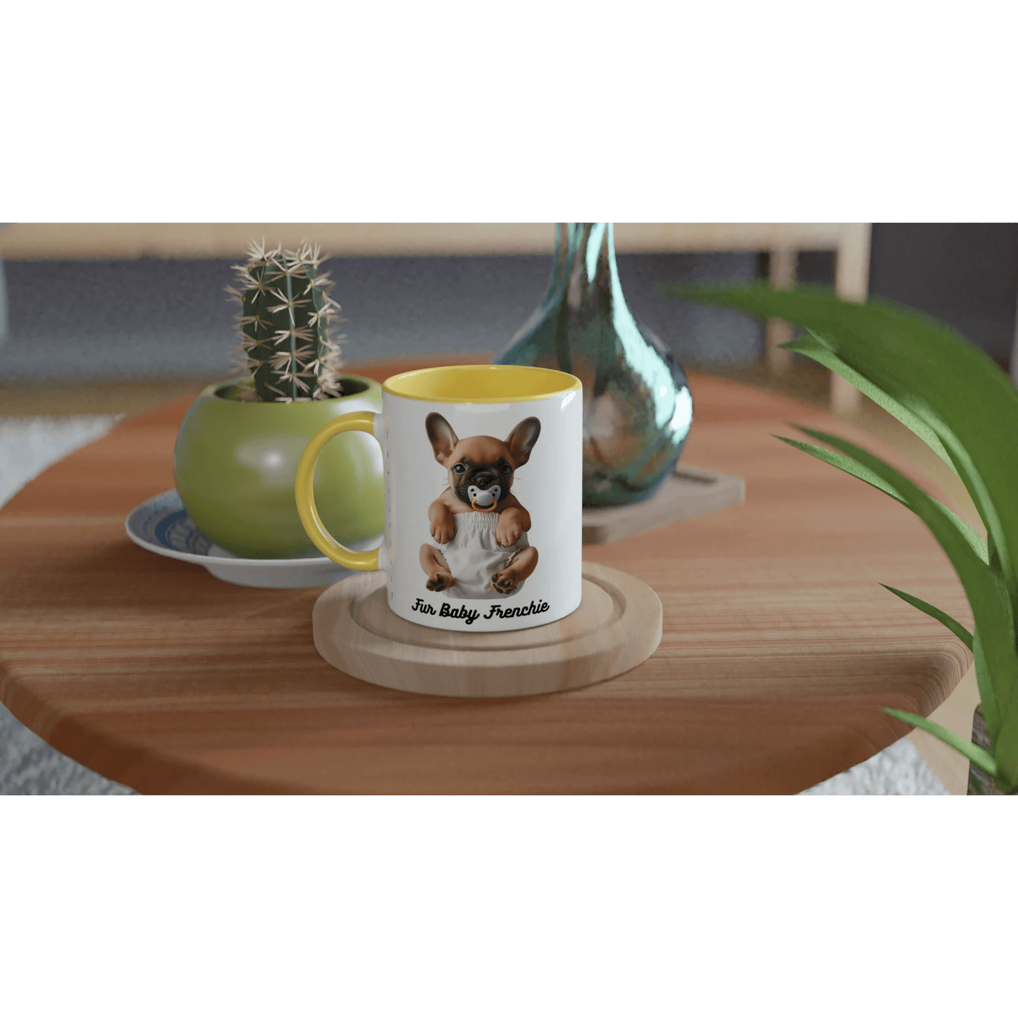 Fur Baby Frenchie Coloured Mug - PetSelfie - Petselfie