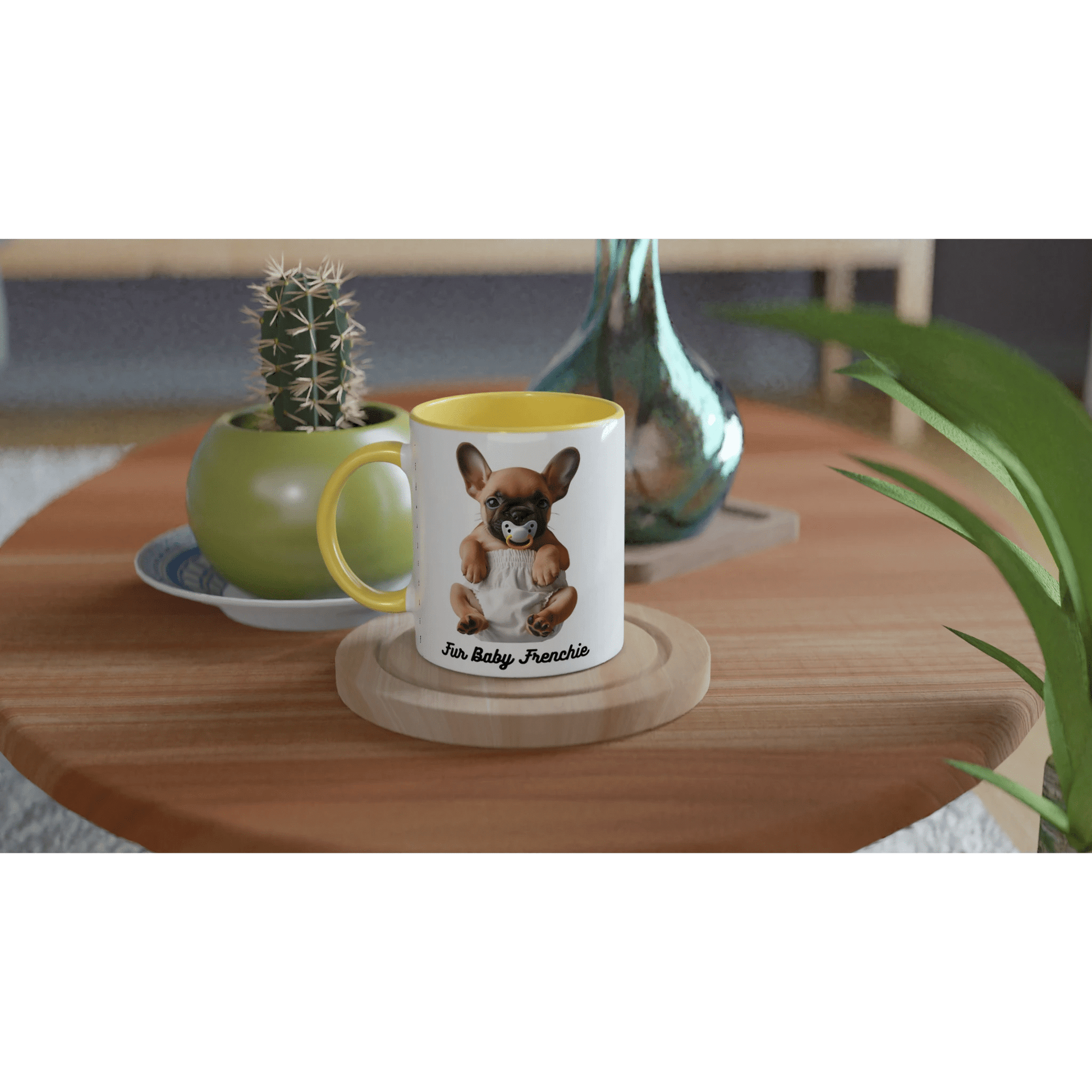 Fur Baby Frenchie Coloured Mug - PetSelfie - Petselfie