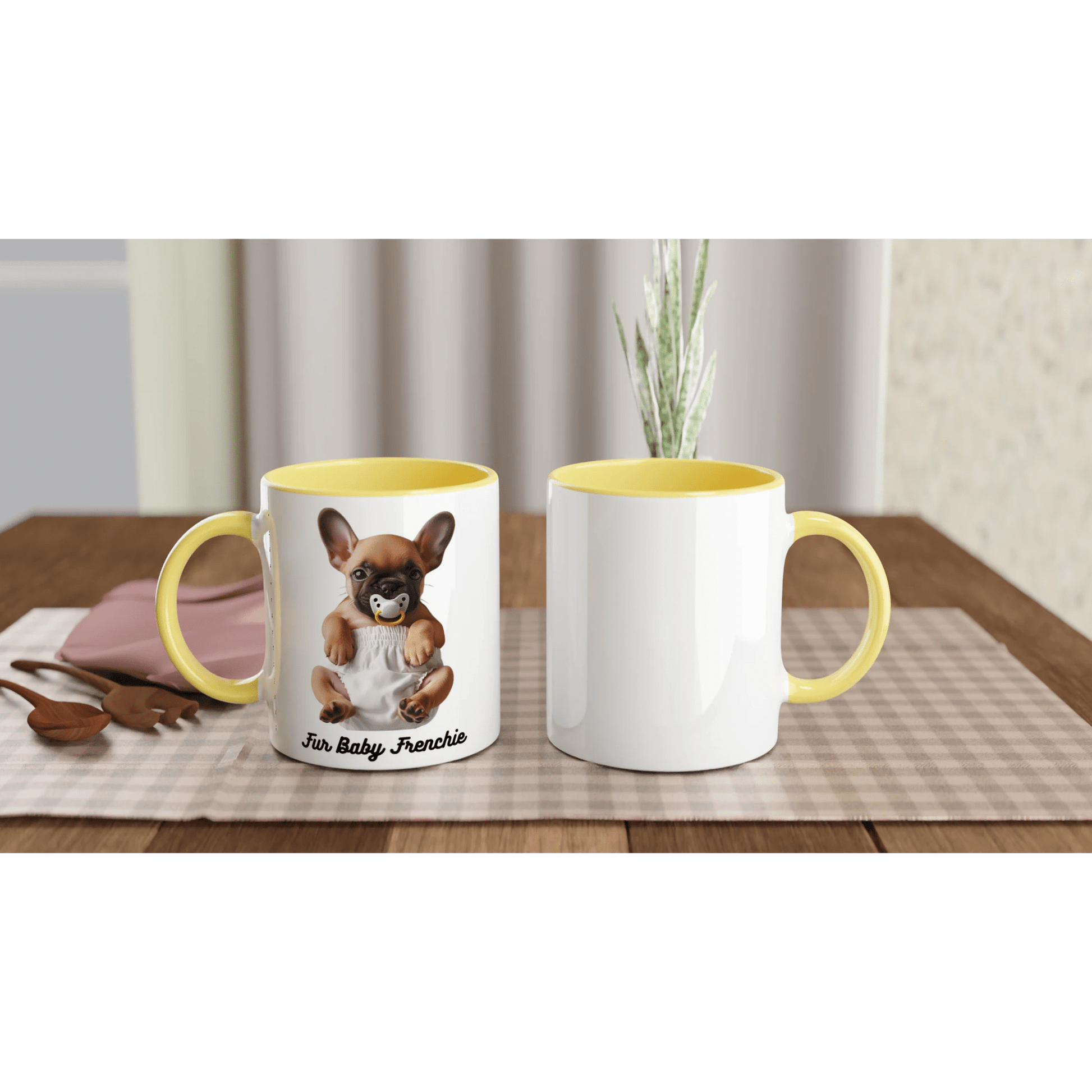 Fur Baby Frenchie Coloured Mug - PetSelfie - Petselfie