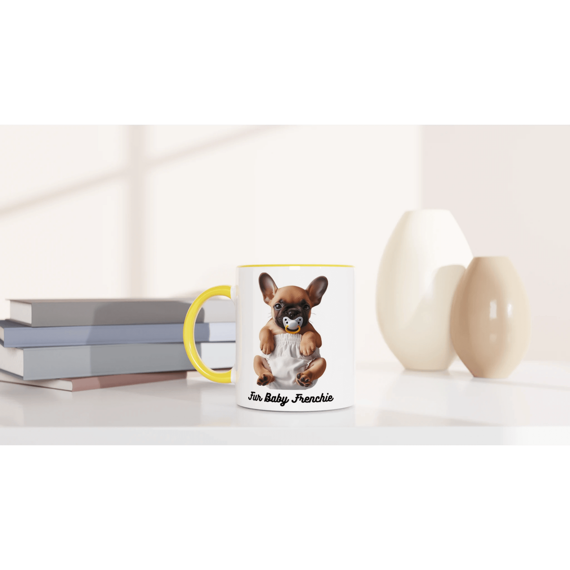 Fur Baby Frenchie Coloured Mug - PetSelfie - Petselfie