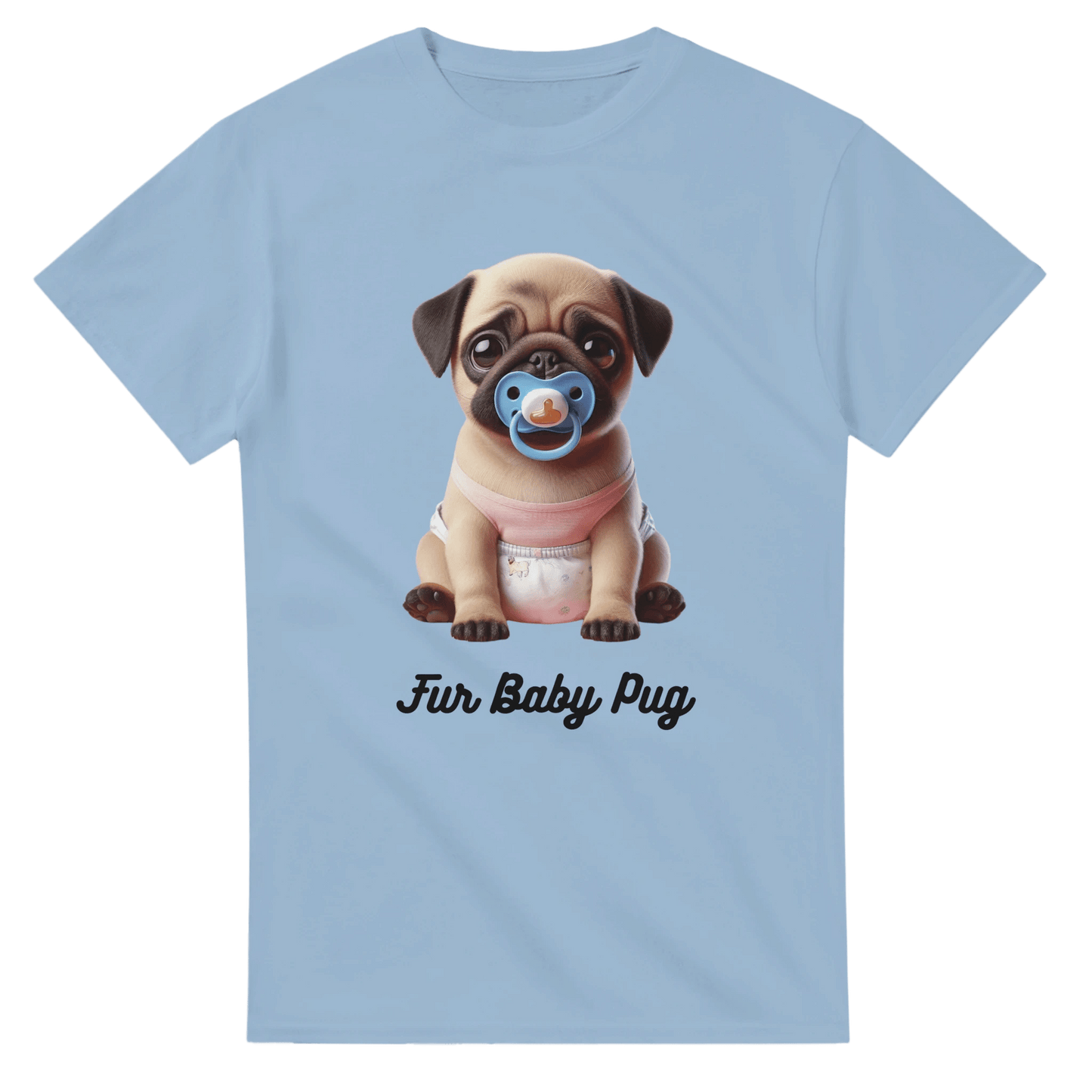 Fur Baby Pug Fawn T-shirt - Petselfie