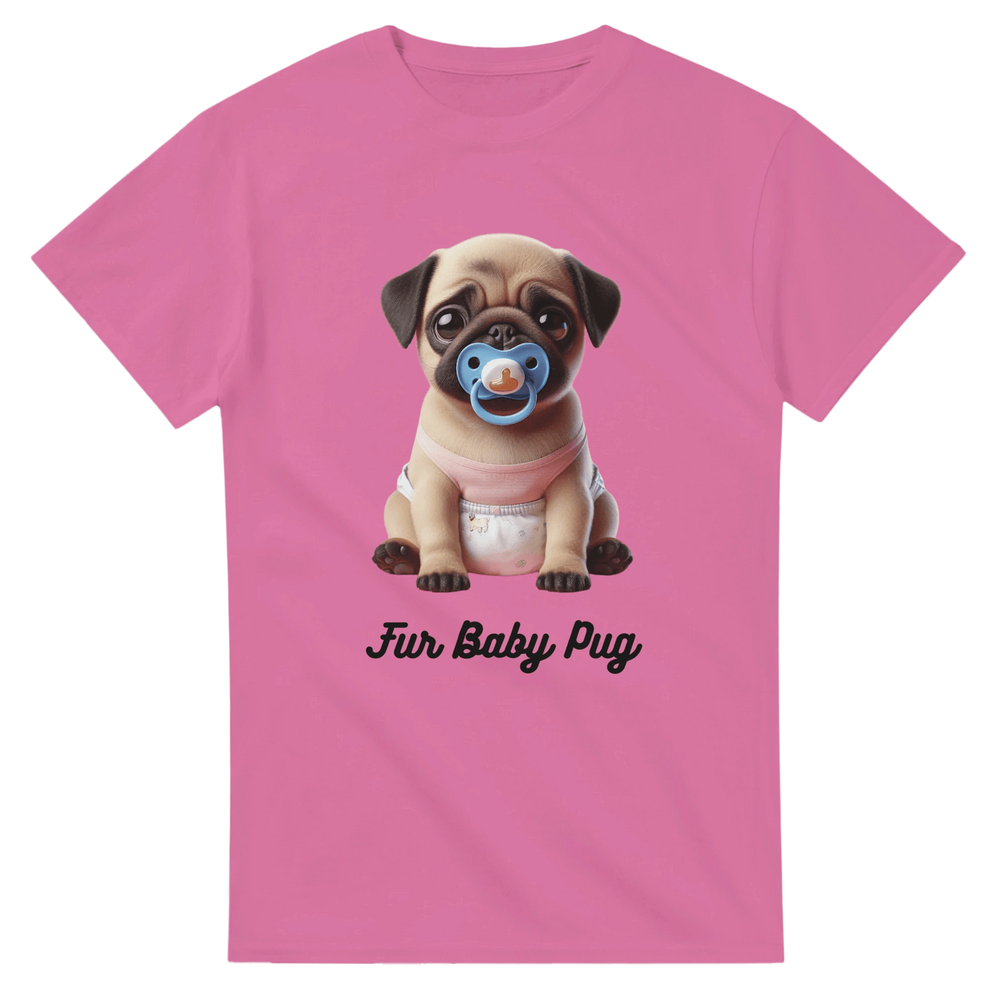 Fur Baby Pug Fawn T-shirt - Petselfie