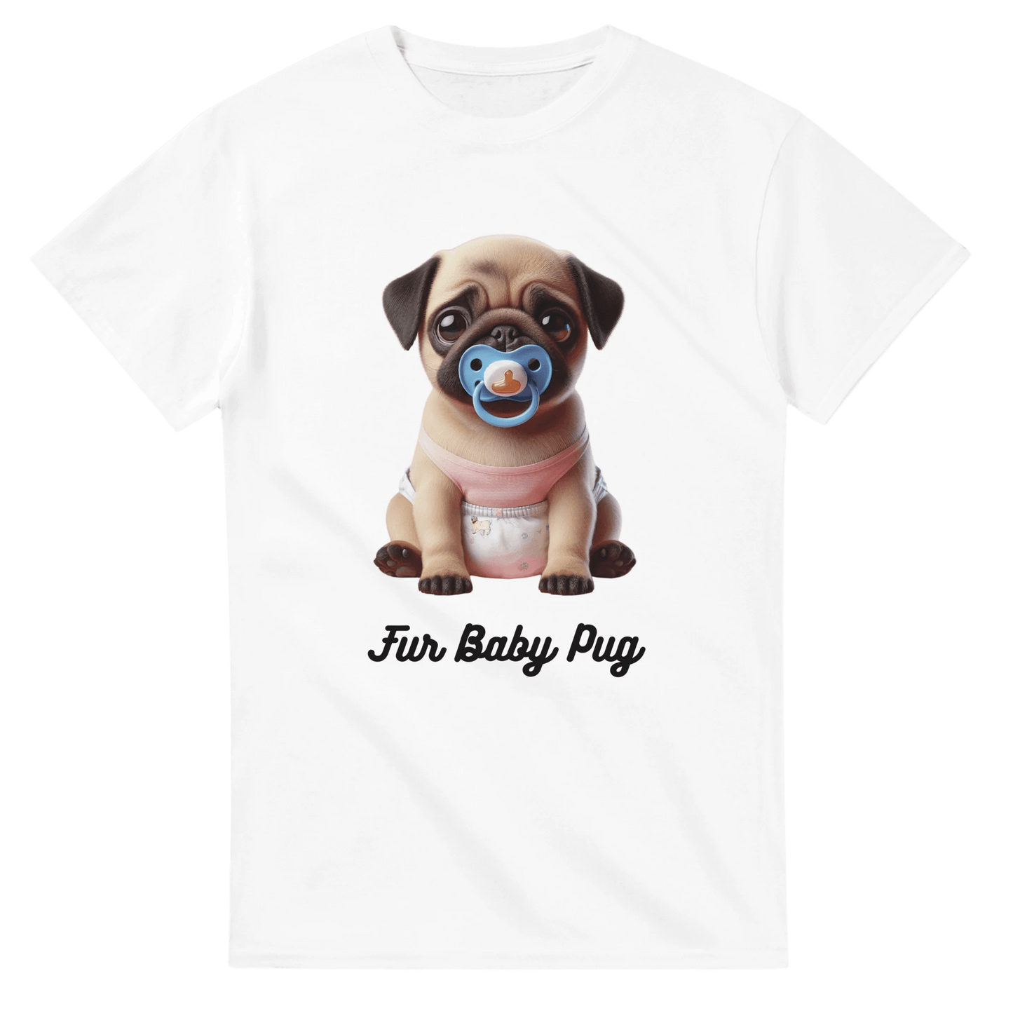 Fur Baby Pug Fawn T-shirt - Petselfie