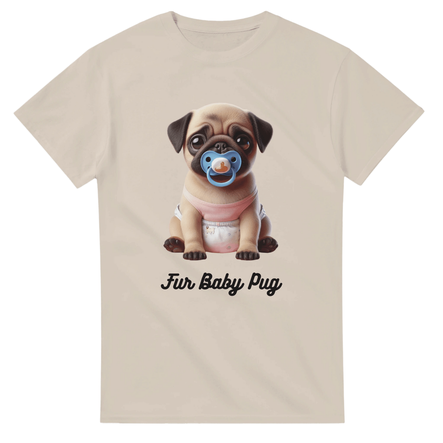 Fur Baby Pug Fawn T-shirt - Petselfie