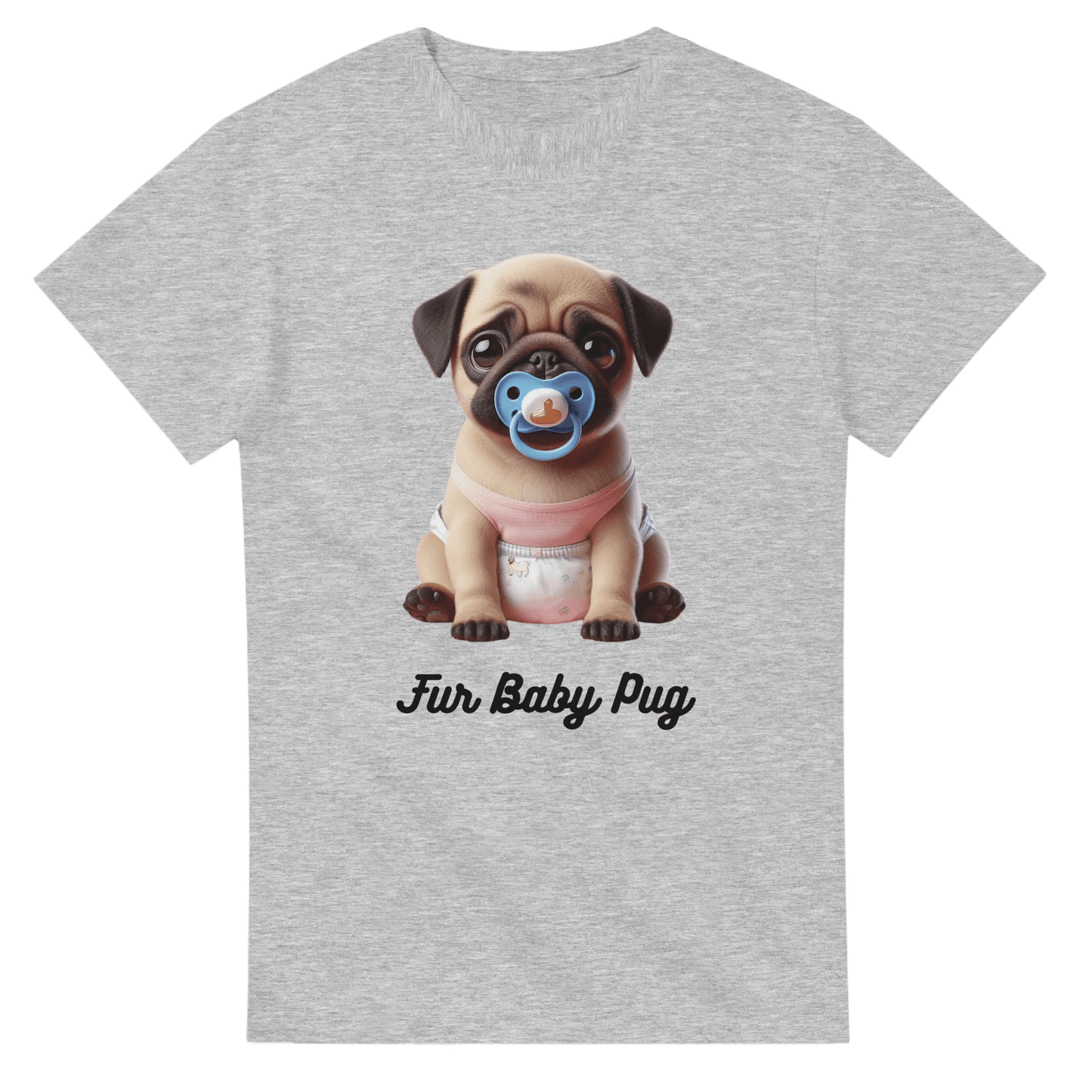 Fur Baby Pug Fawn T-shirt - Petselfie