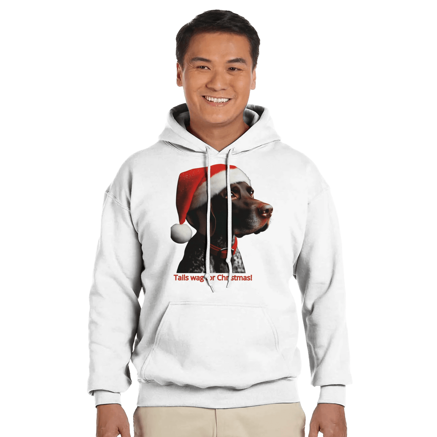 German Pointer Christmas Classic Unisex Pullover Hoodie - Petselfie