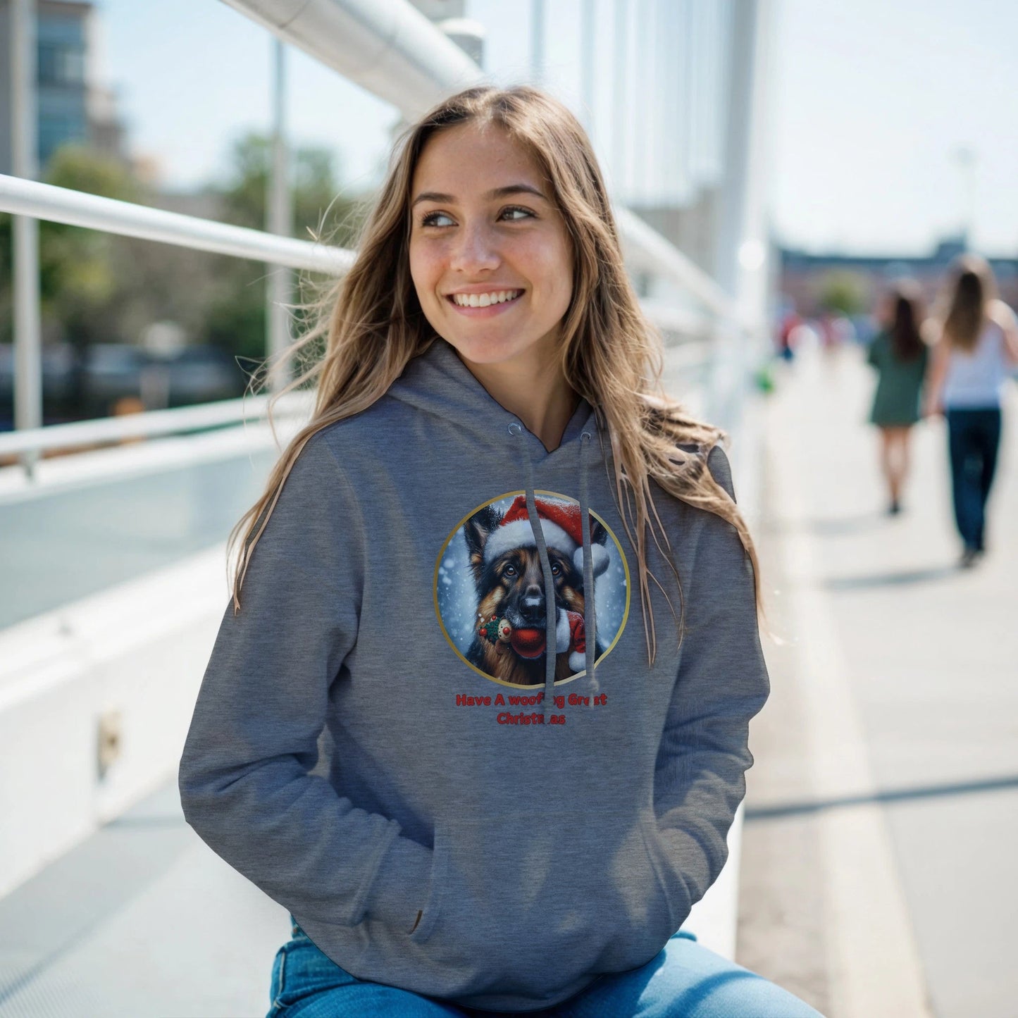 German shepherd Christmas Hoodie - Petselfie