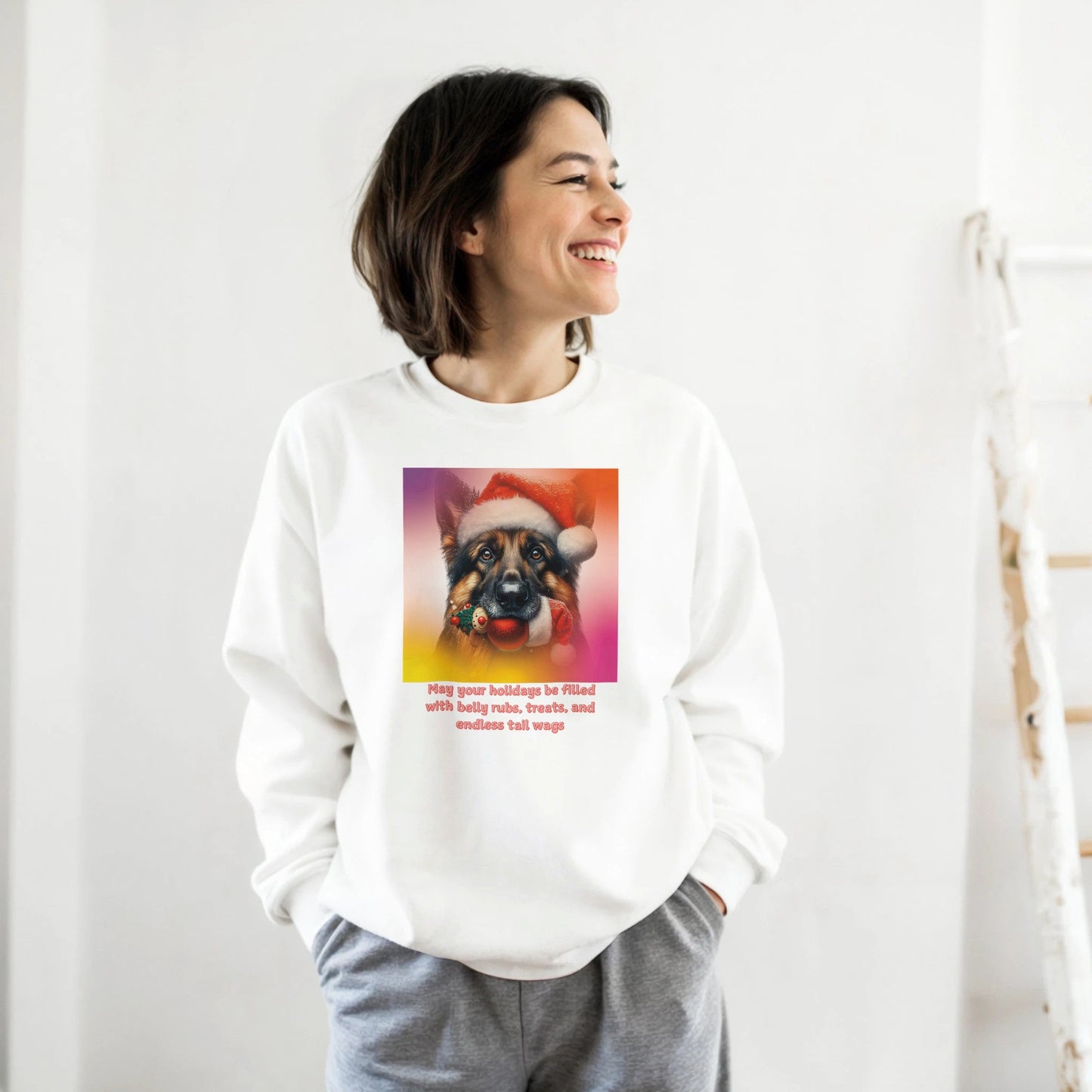German Shepherd Christmas Sweatshirt - Petselfie