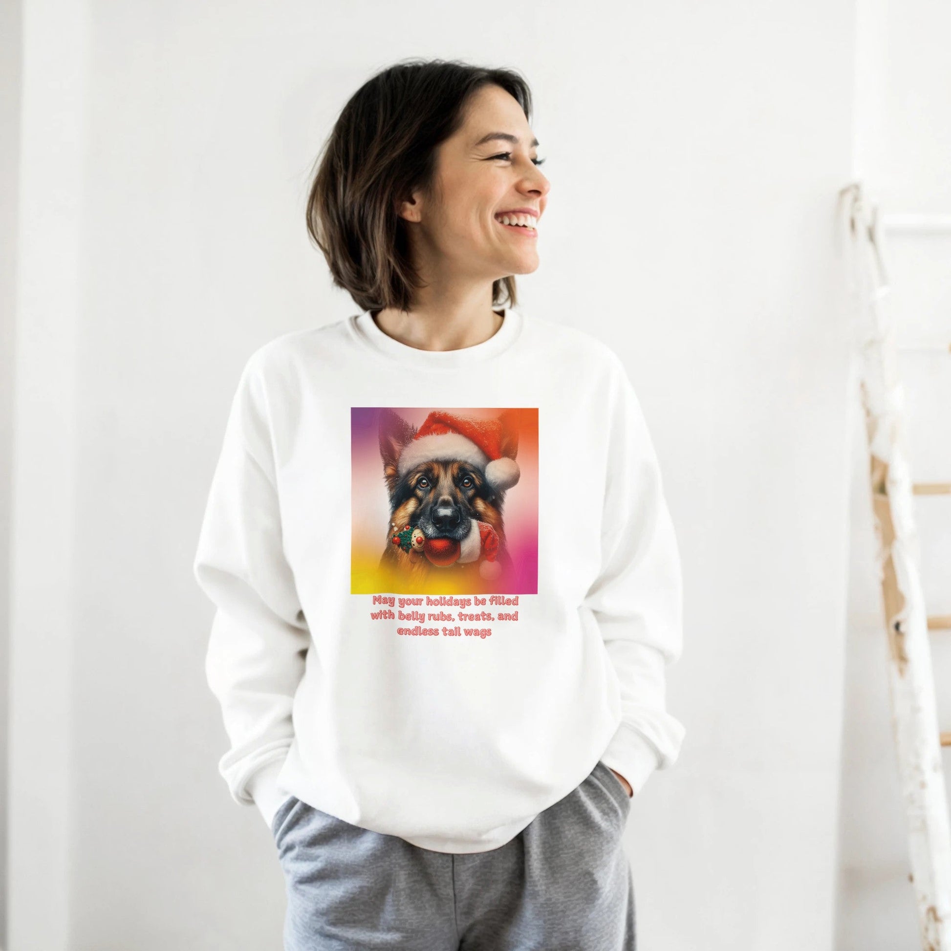 German Shepherd Christmas Sweatshirt - Petselfie