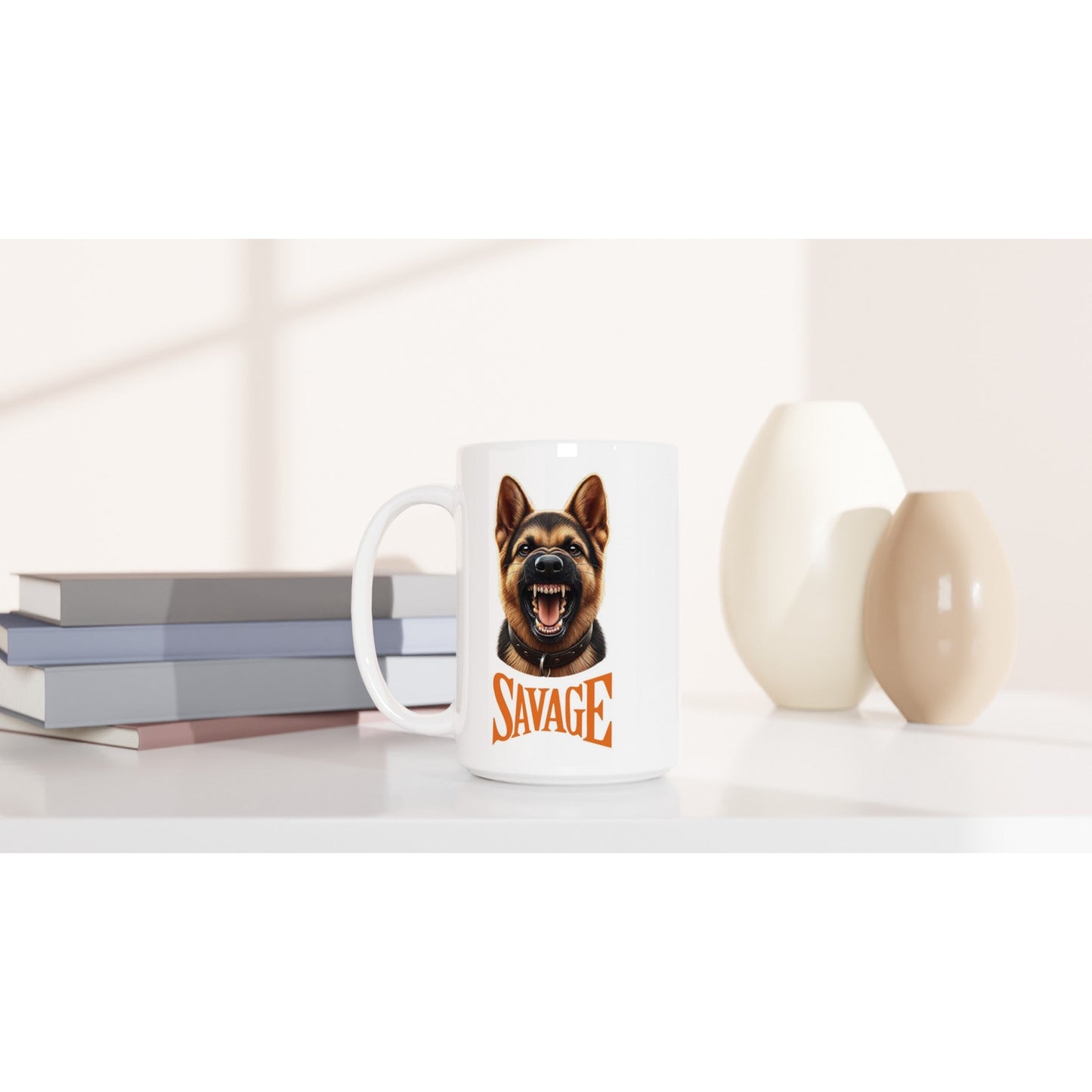 German Shepherd Puppy SAVAGE Mug - Petselfie