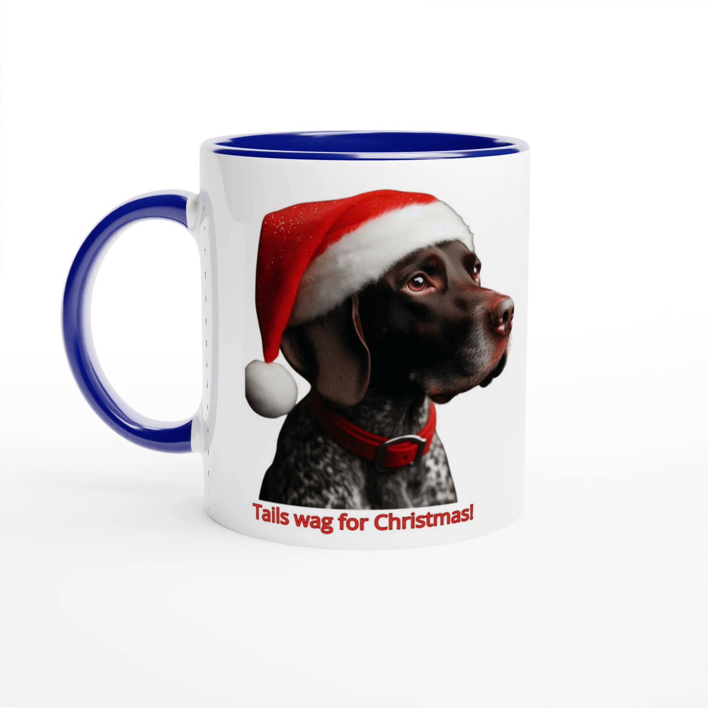 German Shorthaired Pointer Christmas Mug with Colour Inside - Petselfie