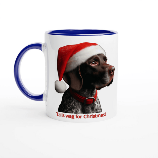 German Shorthaired Pointer Christmas Mug with Colour Inside - Petselfie