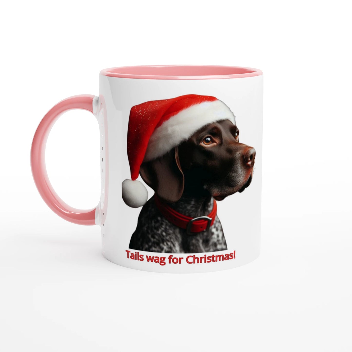 German Shorthaired Pointer Christmas Mug with Colour Inside - Petselfie