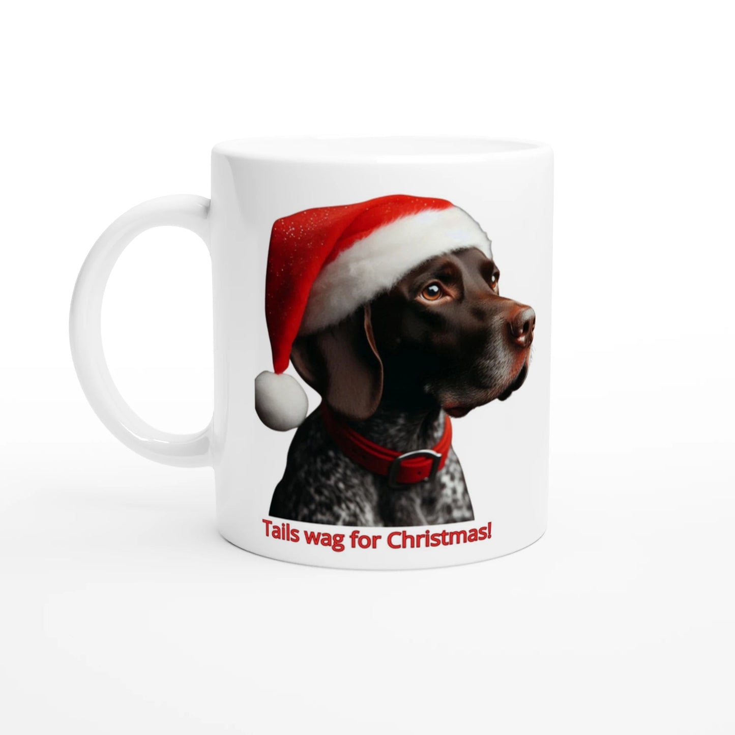 German Shorthaired Pointer Christmas Mug with Colour Inside - Petselfie
