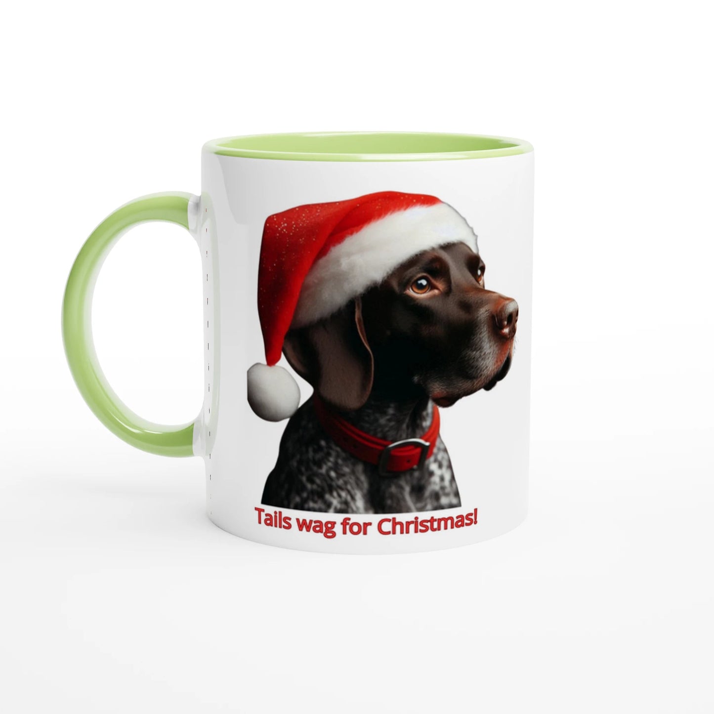 German Shorthaired Pointer Christmas Mug with Colour Inside - Petselfie