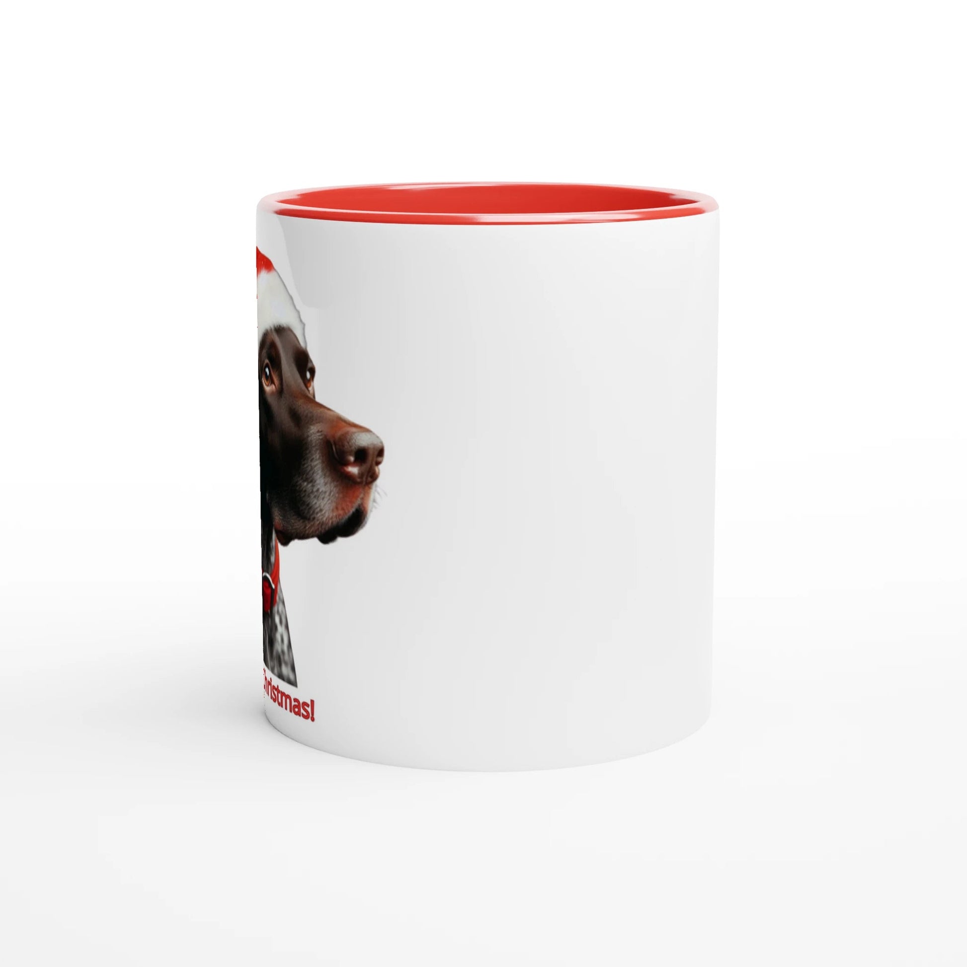 German Shorthaired Pointer Christmas Mug with Colour Inside - Petselfie