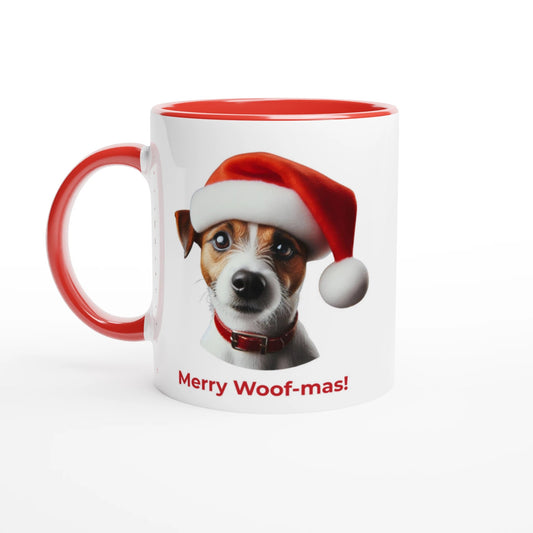 Jack Russell Christmas Mug with Colour Inside - Petselfie