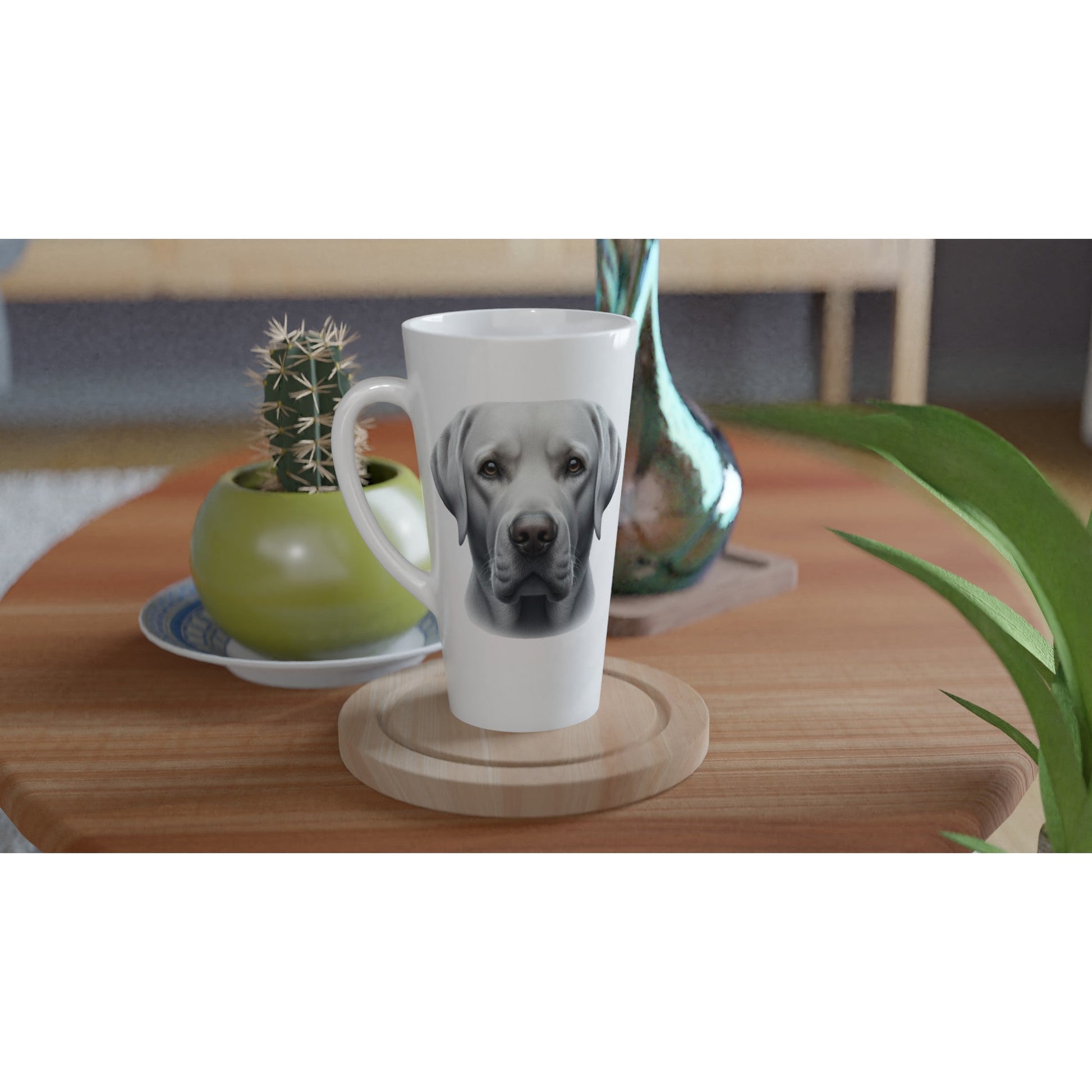Labrador Retriever Silver Latte Mug - PetSelfie - Petselfie