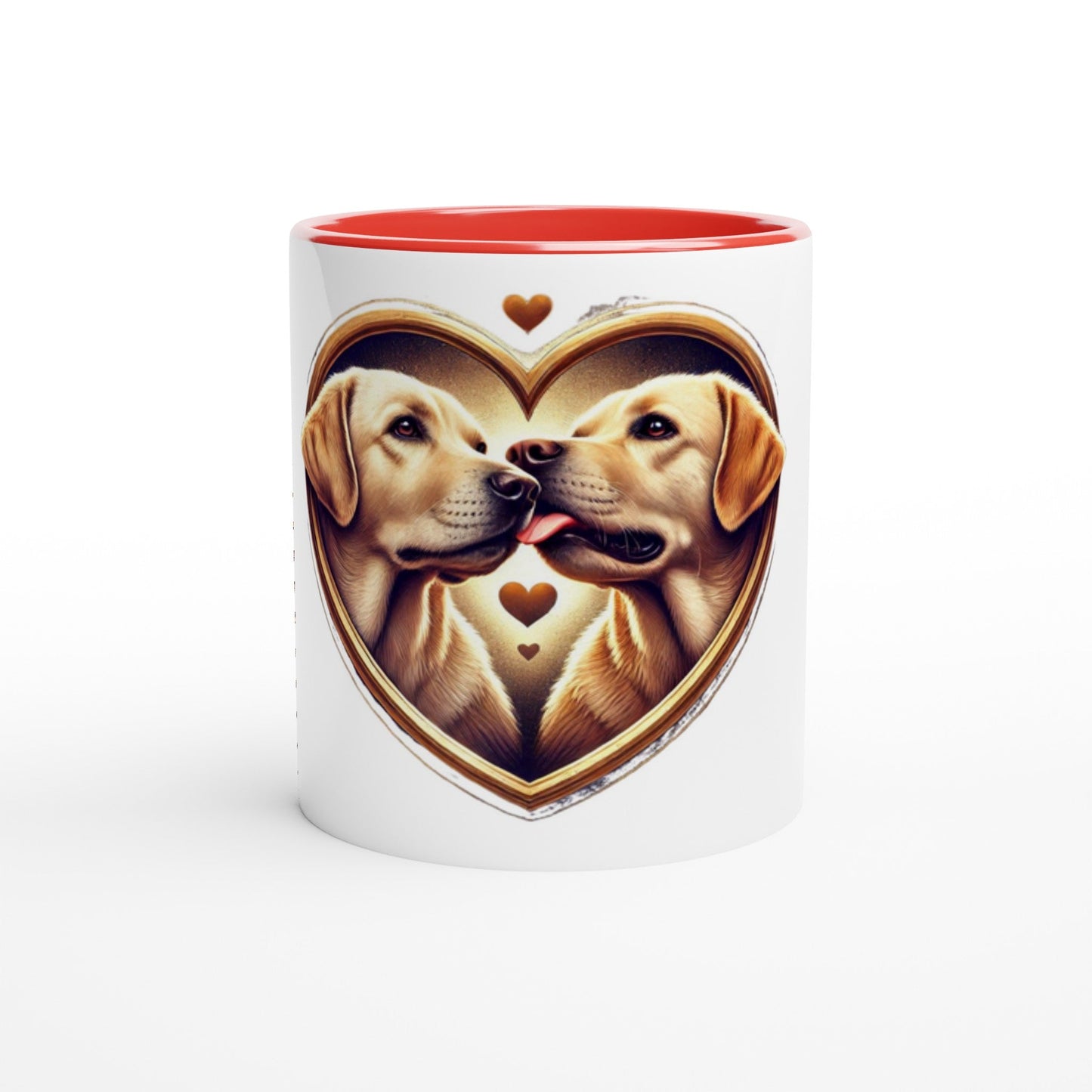 Labradors Kissing Valentine Mug - Petselfie
