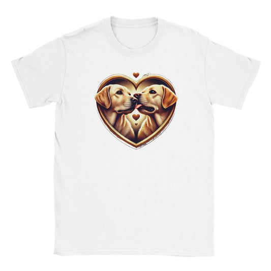 Labradors Kissing Valentine T-shirt - Petselfie